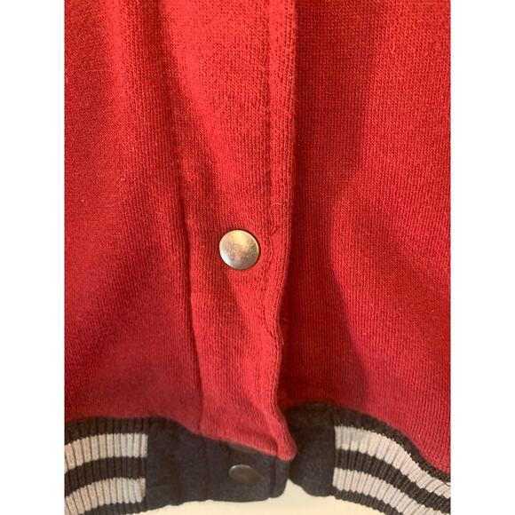 HARRY POTTER Unisex Adult Hogwarts Letterman Snap Hoodie Jacket / Size: Small - Picture 7 of 9